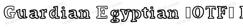 Guardian Egyptian (OTF) Regular字体转换